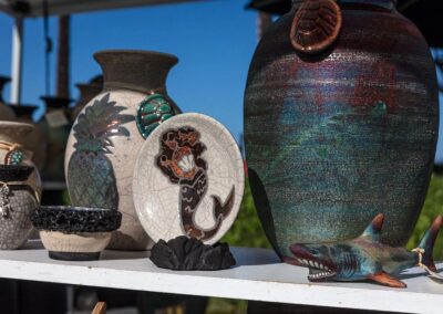 Aloha Raku Pottery at Maui's Finest Craft Fairs