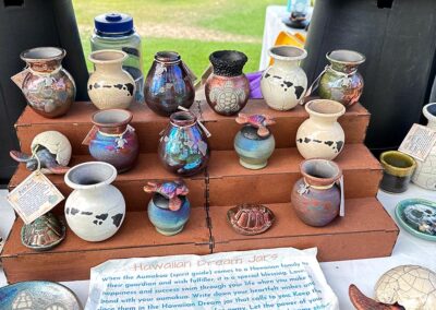 Aloha Raku Pottery at Maui's Finest Craft Fairs