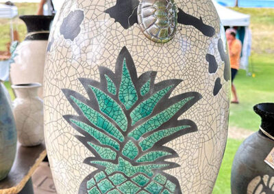Aloha Raku Pottery at Maui's Finest Craft Fairs