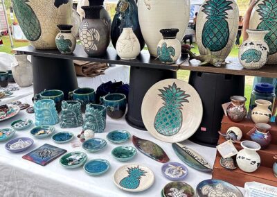 Aloha Raku Pottery at Maui's Finest Craft Fairs