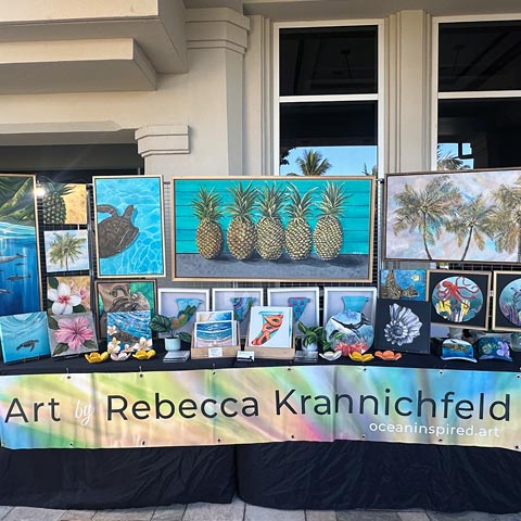 Art of Rebecca Krannichfeld at Maui's Finest Craft Fairs