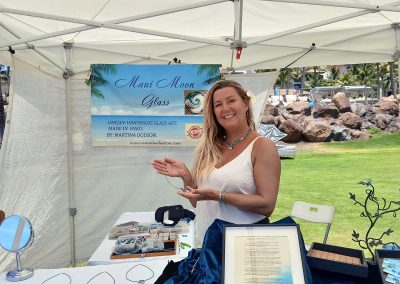 Maui Moon Glass at Maui's Finest Craft Fairs